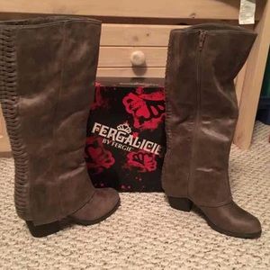 Fergie cuffed Tall boots NEW! Size 7.5